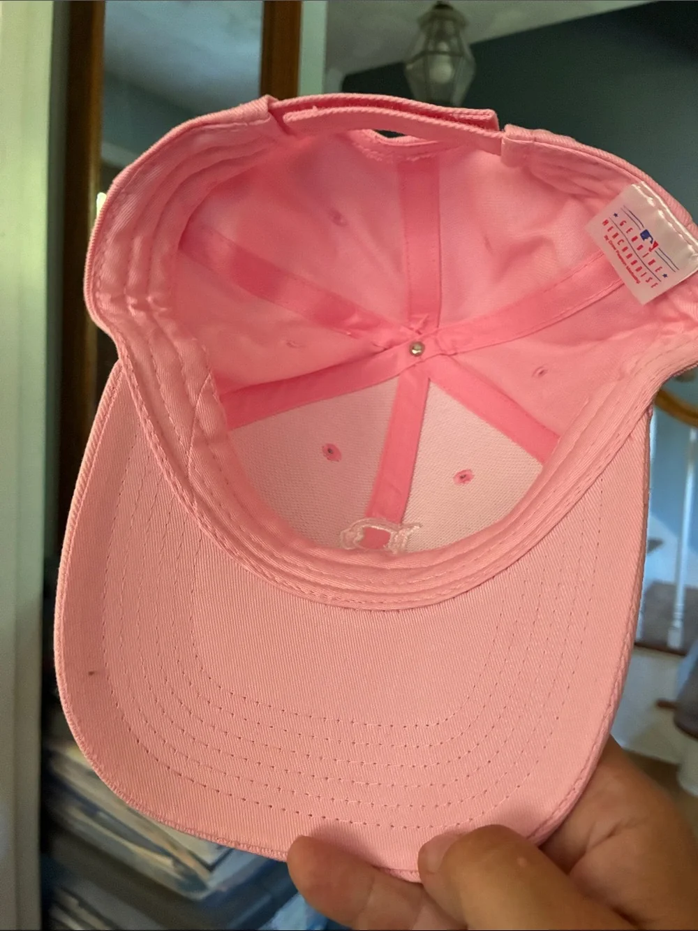 NEW! Red Sox Baseball Cap Pink embroidered B—from MLB